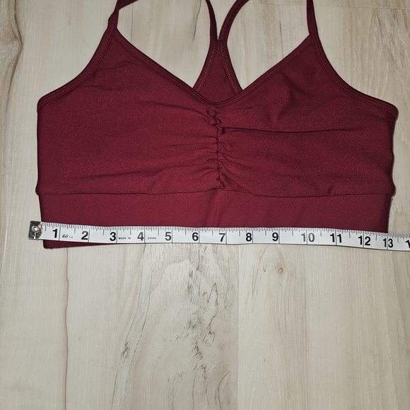 Savvi Addy Sports Bra Red Women's Medium (Tag Worn) Low Impact Racerback - Picture 5 of 9